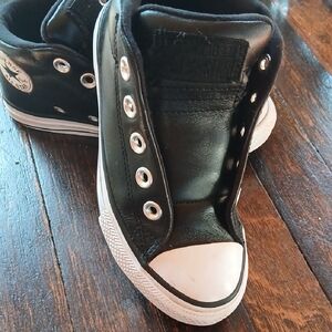 Converse Kids Black Canvas Sneakers